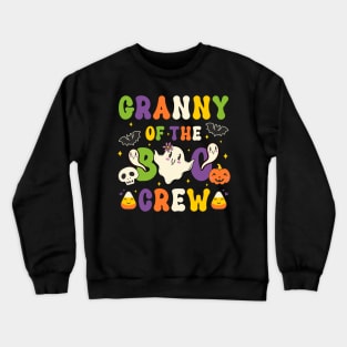 Granny Of The Boo Crew Groovy Halloween Crewneck Sweatshirt